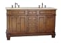 60" Double Sink Bathroom vanity - #BA-3048M-60 Sanford
