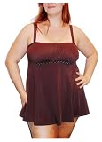 It Figures Women's Plus Metallika Swimdress