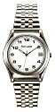 Pierre Lannier Men's Chrome Analog Quartz Watch with Date Indicator, White Dial and Expandable Chrome Bracelet - 169B109