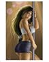 Tifa Lockheart Pinup Art Poster Print by Alan Gutierrez, 20x25