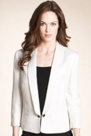 Autograph Shawl Collar Blazer with Linen