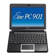 ASUS Eee PC 901 8.9-Inch Netbook (1.6 GHz Intel Atom N270 Processor, 1 GB RAM, 20 GB Solid State Drive, Linux, 6 Cell Battery) Fine Ebony