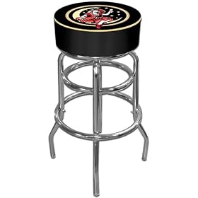 Click here to buy Trademark Miller High Life Girl In The Moon Vintage Padded Bar Stool, Black.
