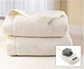 Sunbeam Royal Nights EasySet Accutouch Controller Heated Electric Full Blanket, Seashell