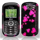 Premium - LG VN530/Octane Raining Heart Cover - Faceplate - Case - Snap On  ....