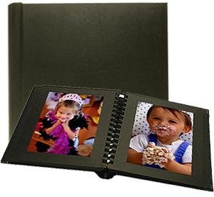 Professional PARADE black slip-in mat photo album for 20 prints - 5x5
