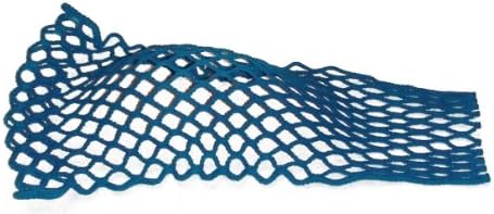 Gonzo Mesh Lacrosse Pocket Lax Waterproof Rubber like wax Attack Defense Solid (Bright Blue)