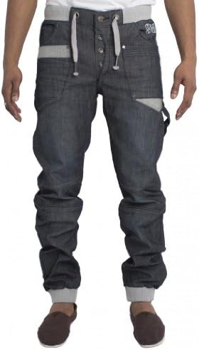 Mens Cuffed Jeans EZ251 32R