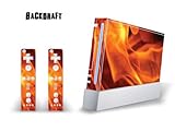 Skin Decal Cover for Nintendo Wii Console + two Wiimote Controllers - Back  ....