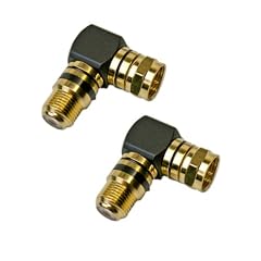 SAT Winkel Adapter - F-Stecker auf F-Buchse 2 St�ck
