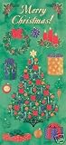 Embossed Stickers MERRY CHRISTMAS For Scrapbooking, Card Making  Craft Projects