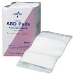 Medline Abdominal Sterile 5x9 Pads Case of 400 pads Medline Abdominal Sterile 5x9 Pads Case of 400 pads