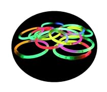 100 GloSticks Tri colour glow sticks bracelets
