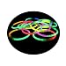 100 x 8" Glow Sticks Bracelets in Mixed Colours with Connectors & Free Glow Ball Connector.