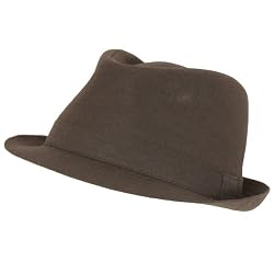 NWT Crushable Light Fedora Trilby Summer Hat Gray L/XL
