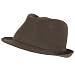 NWT Crushable Light Fedora Trilby Summer Hat Gray L/XL