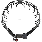 Herm Sprenger Prong Collar with Buckle for Dogs, Black Stainless Steel