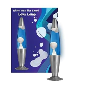 White Blue Lava Motion Lamp