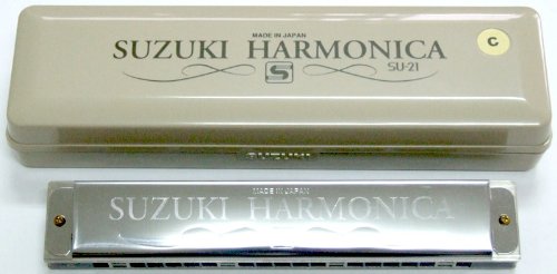 Suzuki 2 Timer Tremolo Traditional 21 Hole Dual Note Harmonica - Key of C