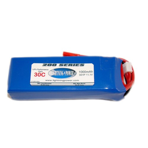 1000mAh 11.1V 3S1P 30C LIPO 1000mAh 11.1V 3S1P 30C LIPO