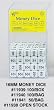 16mm d6 Opaque Money Dice, White w/ Green