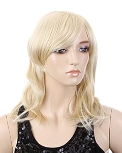 Cool2day Cosplay High-Quality Mid-Long Wavy Blonde Hair Full Wig(Model:JF011669)