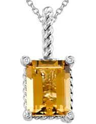 Genuine Citrine Pendant by Effy Collection®