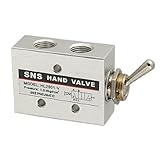 スイッチ，SODIAL(R)HL2501-V炭素鋼空気圧トグルノブスイッチバルブ