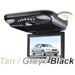 GOLDEN - NEW 15" LCD Flip Down Monitor with Built-in DVD VCD CD MP3 MP4 DIVX Player - GRAY Colour