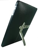 Menotek iPad Leather Snap On Case With Built In Stand - Black