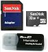 Sandisk 32GB Micro SDHC Class 4 TF Memory Card for LG Marquee Optimus Sol with Everything But Stromboli Micro SD Black Card Reader - Bulk Packed