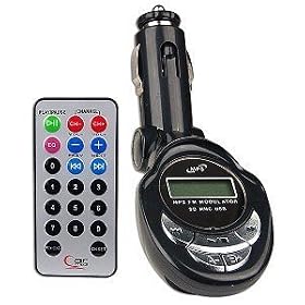 Pro Ebiz Sd/mmc/usb/mp3 Wireless in Car Fm Transmitter with Remote (Black)