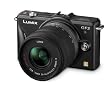 Panasonic Lumix DMC-GF2KEG-K Systemkamera (12 Megapixel, 7,5 cm (3 Zoll) Display, Full HD, bildstabilisiert) mattschwarz Kit mit Standardzoom 14-42 mm schwarz