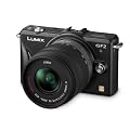 Panasonic Lumix DMC-GF2KEG-K Systemkamera (12 Megapixel, 7,5 cm (3 Zoll) Display, Full HD, bildstabilisiert) mattschwarz Kit mit Standardzoom 14-42 mm schwarz