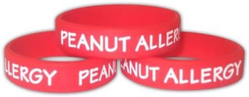 STATkids - Peanut Allergy Bracelet - 3 Pack (Small, Red)