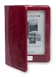 La housse etui Gecko Covers Kobo Glo en cuir v�ritable rouge fonc� pour la Kobo Glo e-reader eBook
