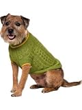 SMALL - KIWI GREEN - Fashion Pet Classic Cable Knit Sweaters