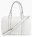 BOVARI Bowling sac à main sac bandoulière - cuir de veau - blanc