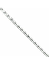 Genuine .925 Sterling Silver 4.00mm Round Snake Chain 18 Inch Length 21.2 Grams. 100% Satisfaction Guaranteed.