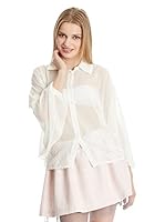 El armario de Lulú Camisa Mujer Bow Xs (Marfil)