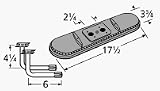 Cast Iron Burner and Venturi for Sunbeam, Arkla and Charmglow Grills