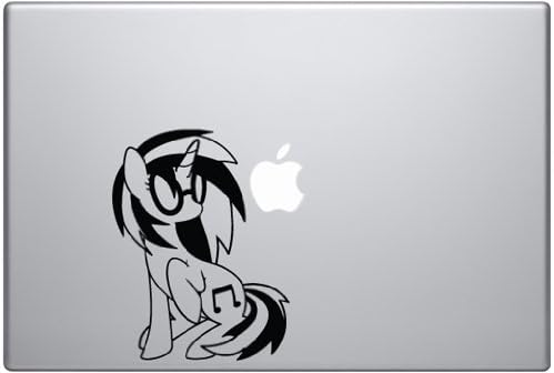 MLP Vinyl Scratch - Black Decal for Macbook or Laptop