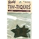 DCC 3-Pack Rusty Tin-Tiques Tin Cut-Outs, Star, 2-Inch