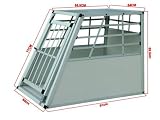 Alu Hunde Transportbox Hundebox Hundetransportbox in Silber