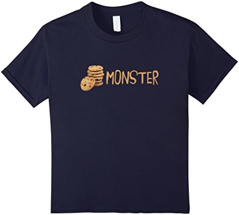 Kids Chocolate Cookie Monster Lovers T-Shirt 12 Navy