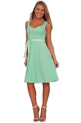 Junior V-neck  Sheer Belted Sequined Polyester/Satin Knee Length Sweetheart Empire   Waistline Sleeveless Prom Dress  With a Bow(s) and a Sash 