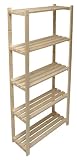 Produkt-Bild: Hergestellt f&uuml;r DEMA Holz Regal mit 5 B&ouml;den 80/30/170
