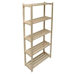 Hergestellt f�r DEMA Holz Regal mit 5 B�den 80/30/170