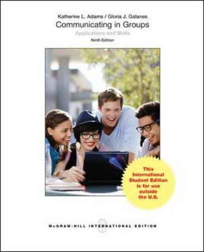 Communicating in Groups: Applications and Skills