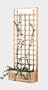 2pc Outdoor Rectangular Planter Box Container Trellis Set